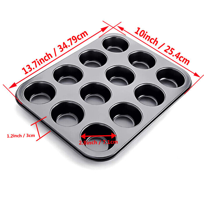 Non Stick Carbon Steel Muffin Tray