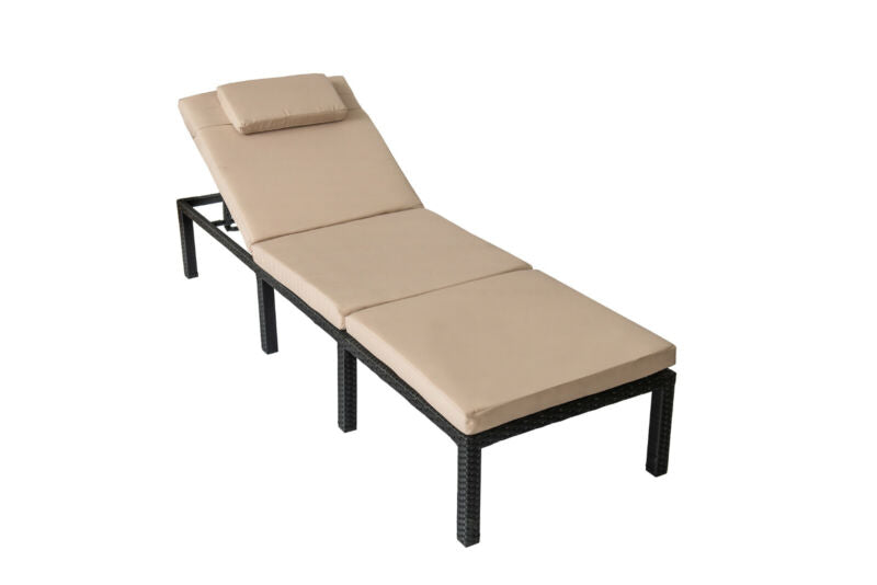 Sun Lounger Rattan Day Bed Recliner Chair Outdoor