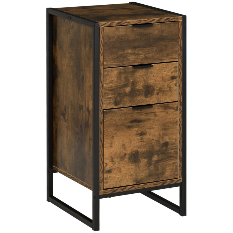 Industrial Storage Cabinet with 3 Drawers and Handles - Cints and Home