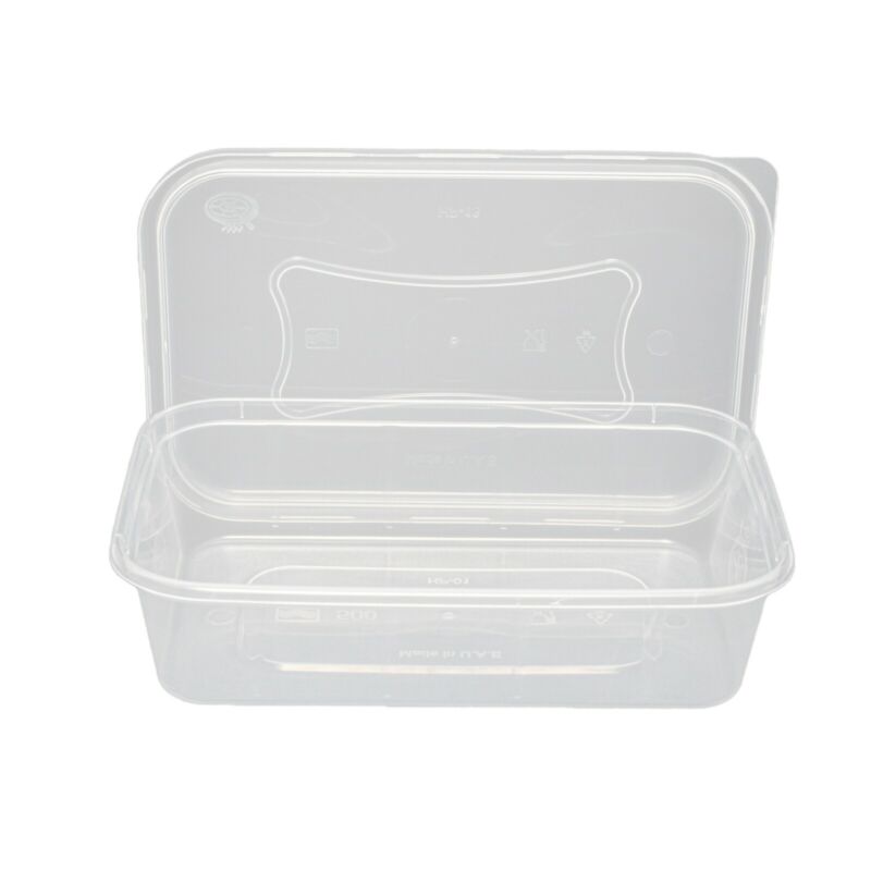 Plastic Food Containers Takeaway Clear Microwave Freezer