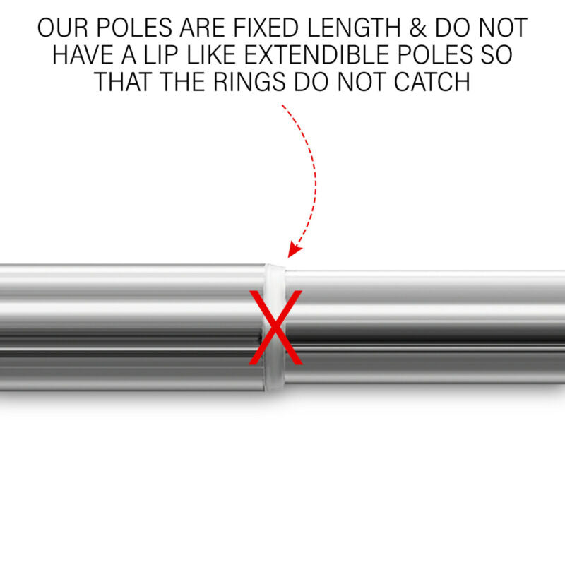 Metal Curtain Poles Pole Track Rail