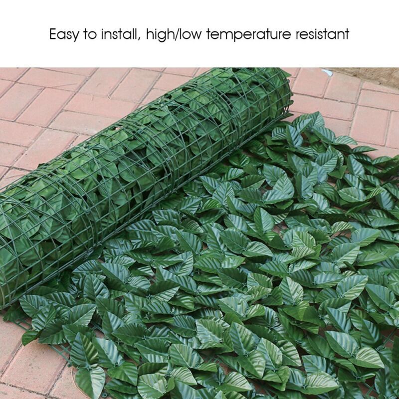 3M Roll Artificial Hedge Garden Fake Ivy Leaf Privacy