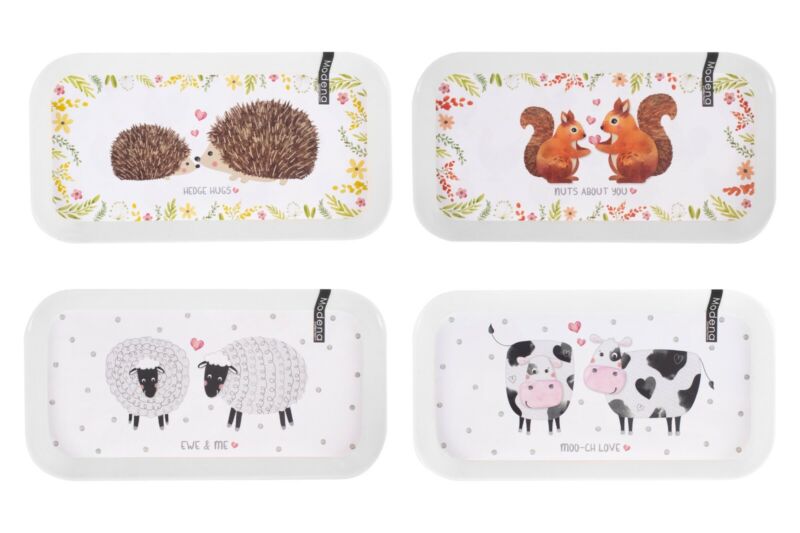 Small Serving Tray Animal Home Drawing