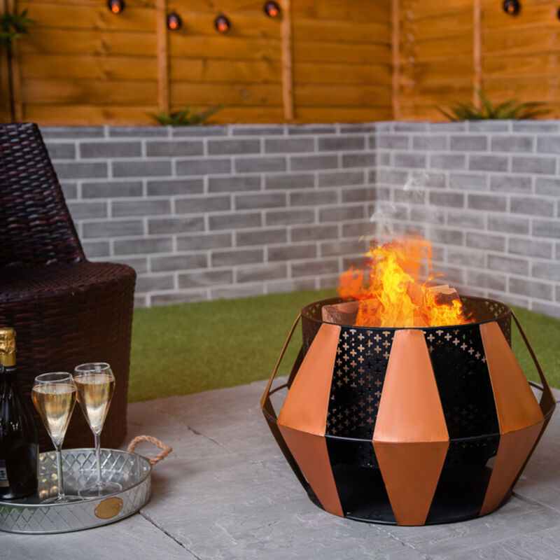 Brazier Mesh Steel Fire Pit - Cints and Home
