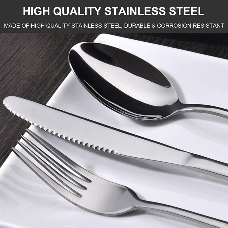 30pc Premium Polished Stainless Steel Cutlery