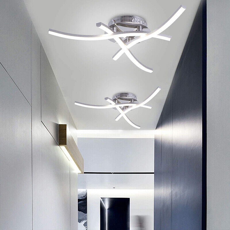 Modern LED Ceiling Light 3 Wave Lights Living Room Bedroom - Cints and Home