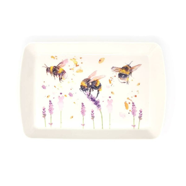 Small Serving Tray Country Life Bees Floral Kitchen