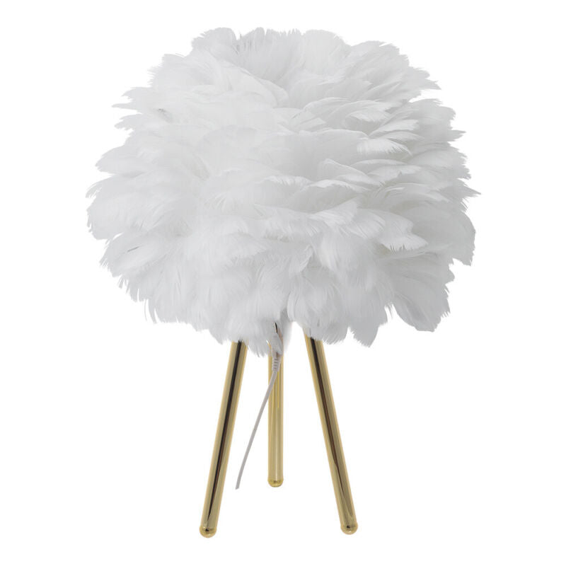 Feather Tripod Lamp: Gold