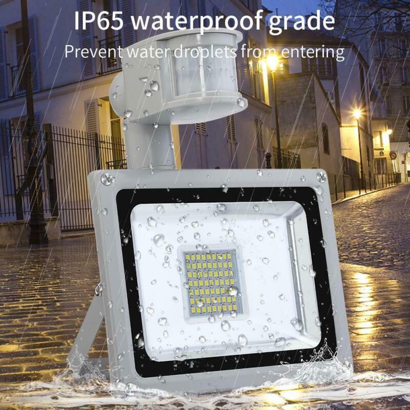 Outdoor LED Floodlight PIR Motion Sensor Garden Flood