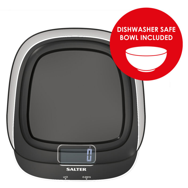 Salter Digital Kitchen Scale & Measuring Bowl Contour