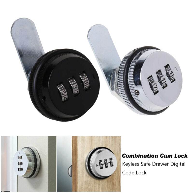 Combination Cam Lock Safe Drawer Digital Code Keyless