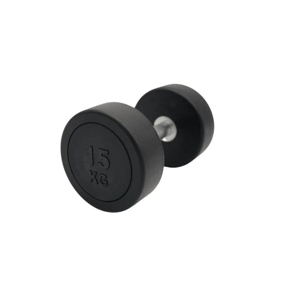 15KG Single Rubber Round Dumbbell Portable - Cints and Home