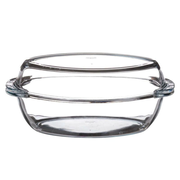 2.5 Litre Pasabahce Large Oval Casserole Dish Glass