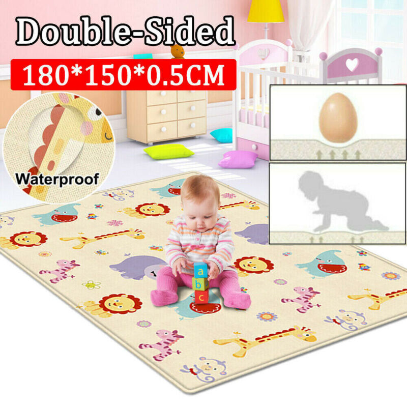 2Side Baby Kids Play Mat Soft Crawling Folding Blanket - Cints and Home