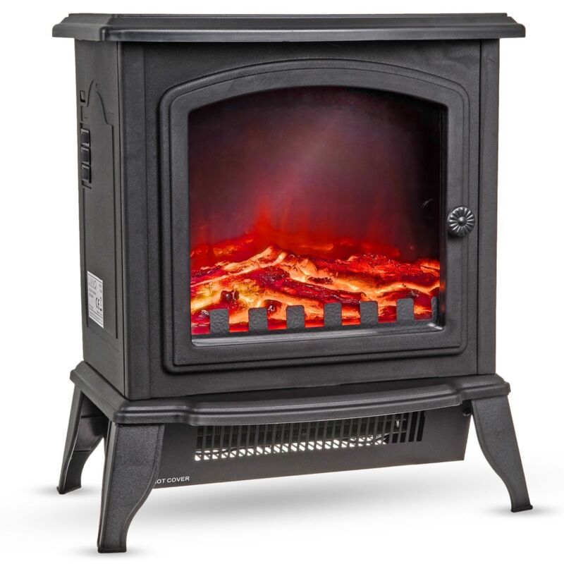 Modern Log Burning Effect Electric Fireplace - Cints and Home