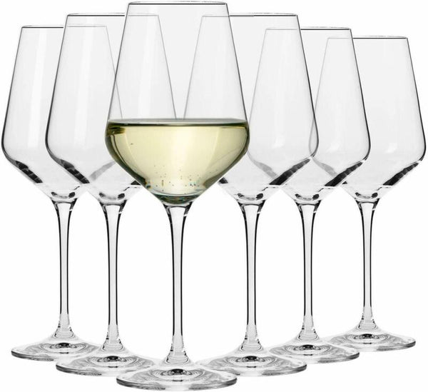 Large White Wine Glasses Set of 6 - Cints and Home