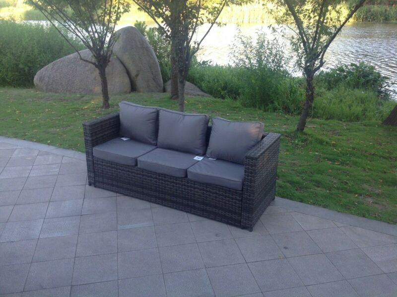 3 Seater Rattan Lounge Sofa - Cints and Home