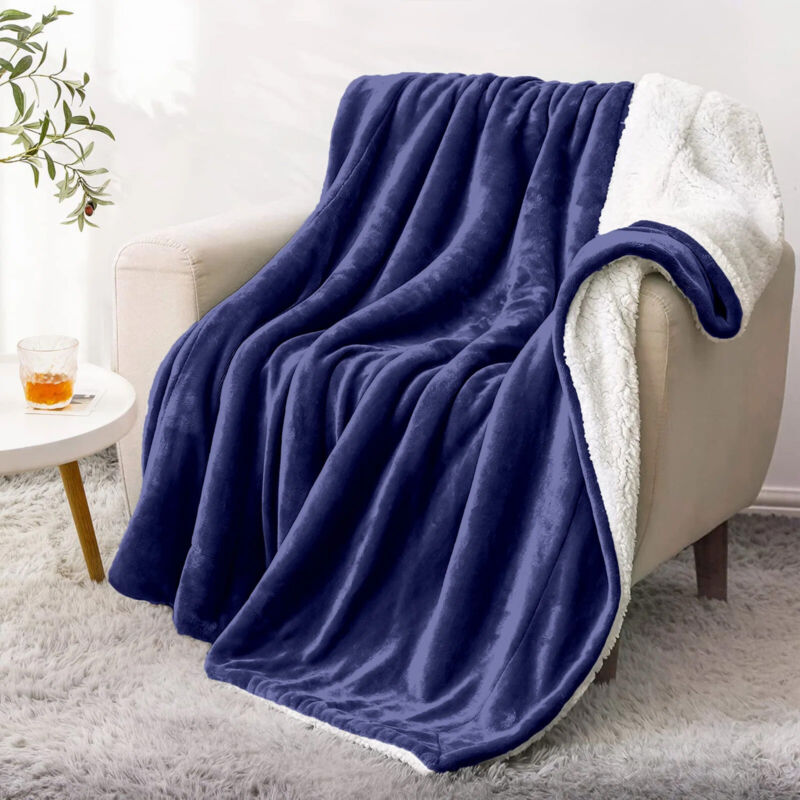260 GSM Fleece Blanket Soft Warm Fluffy Mink