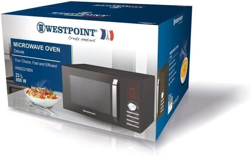 Westpoint 23L Deluxe Digital Microwave 800W Black