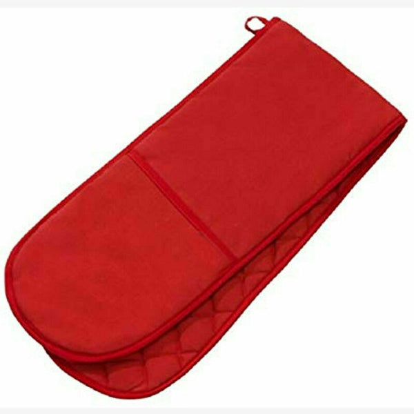 Plain Red Double Oven Glove - Cints and Home