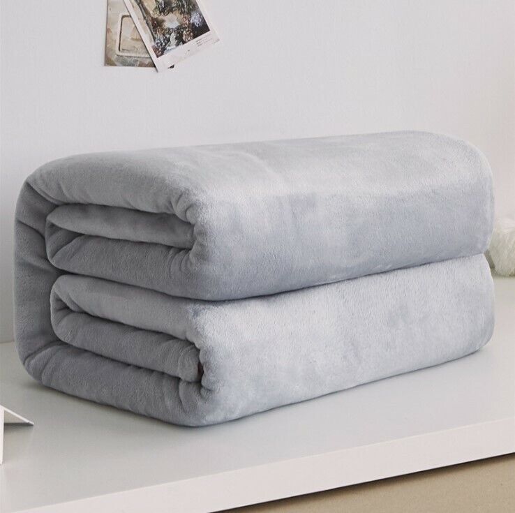 Large Luxury Faux Fur Throw Fleece Sofa Bed Mink