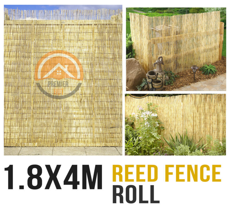 Natural Reed Fence Screening Roll Garden Privacy