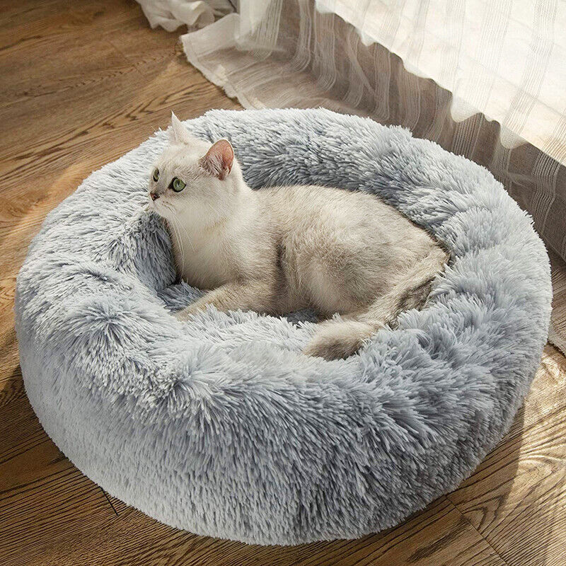 Comfy Calming Donut Extra Large Dog Cat Beds Warm Bed
