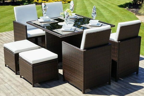 CLASSY RATTAN GARDEN FURNITURE SET - Cints and Home