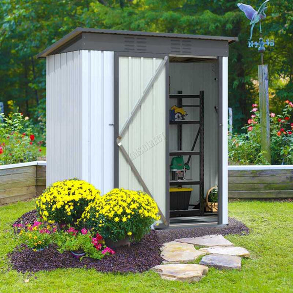 Garden Shed Lockable Storage Outdoor Unit Metal