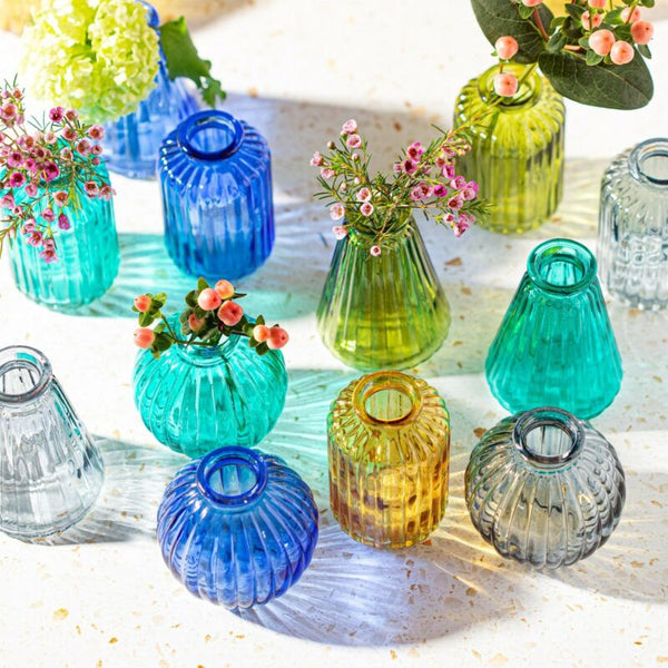 Sass & Belle Set of 3 Glass Bud Vases Flower