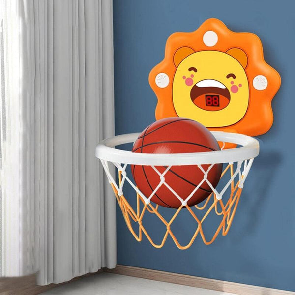 Children's Toddlers Basketball Hoop Ball Pump with Counter - Cints and Home