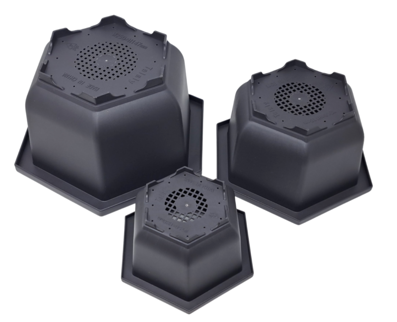 Plastic Bonsai Hexagonal training Pots