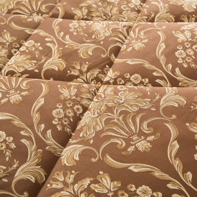 3PCS Jacquard Quilted Bedspread Comforter Bed