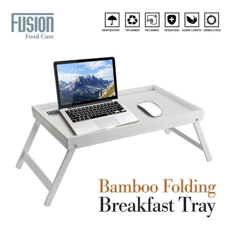 Bamboo Bed Serving Tray Folding Legs Lap Breakfast