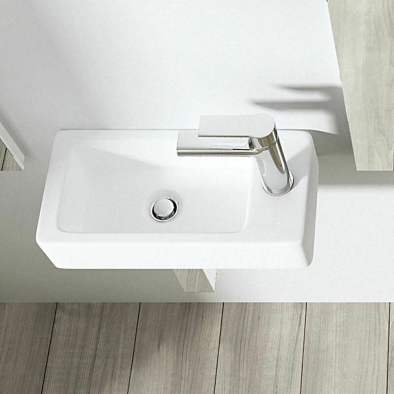 Small Compact Bathroom Cloakroom Hand Wash Basin Sink - Cints and Home