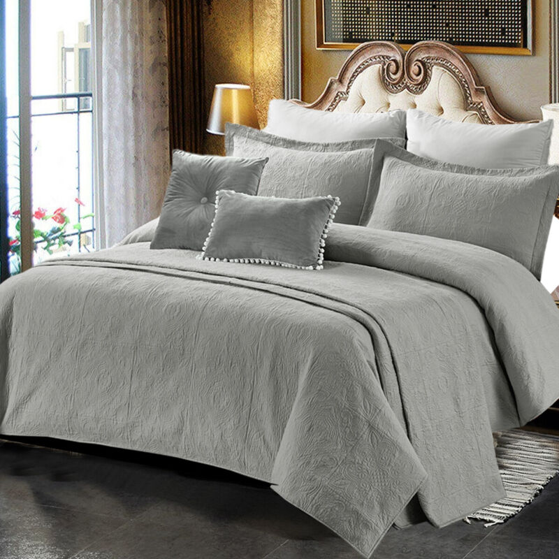 New Cotton Bedspread Quilted Bed Throw