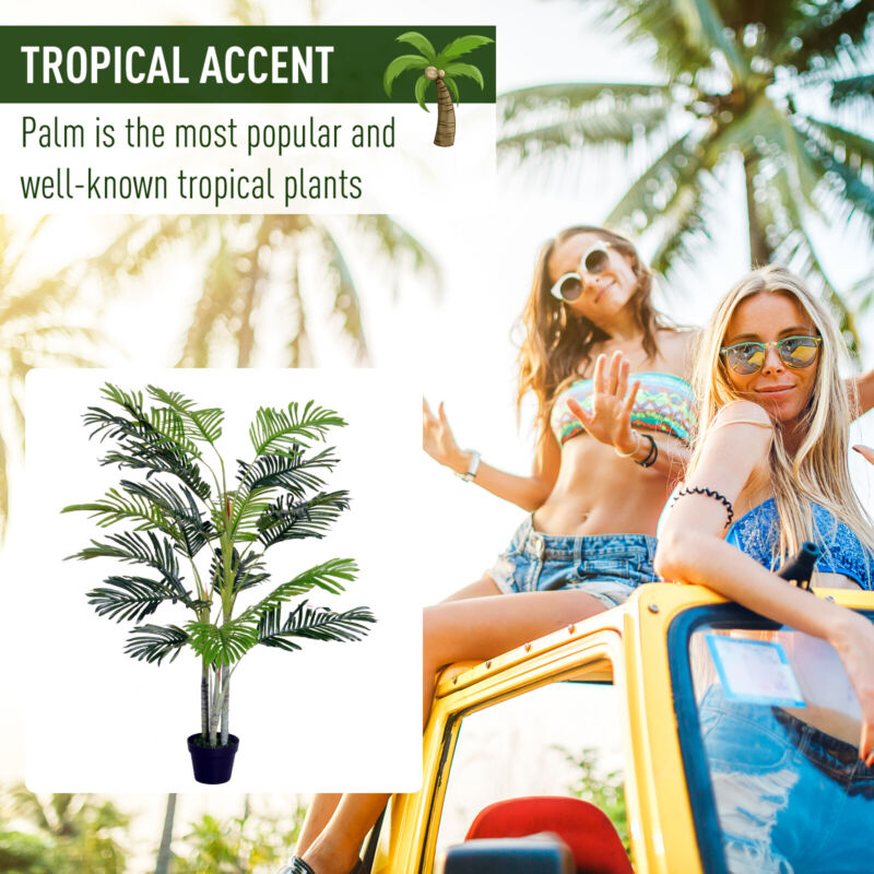 150cm(5ft) Artificial Palm Tree Indoor Decor Tropical