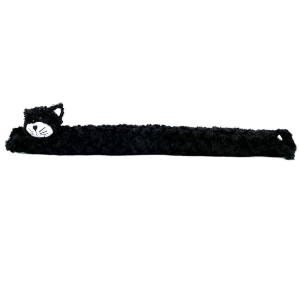 Draught Excluder Draft Door Stopper Black Cat Design Novelty Fabric Fleece - Cints and Home