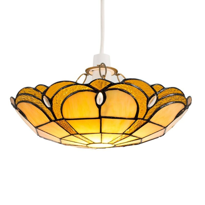 Retro Stained Glass Ceiling Light Shade - Cints and Home