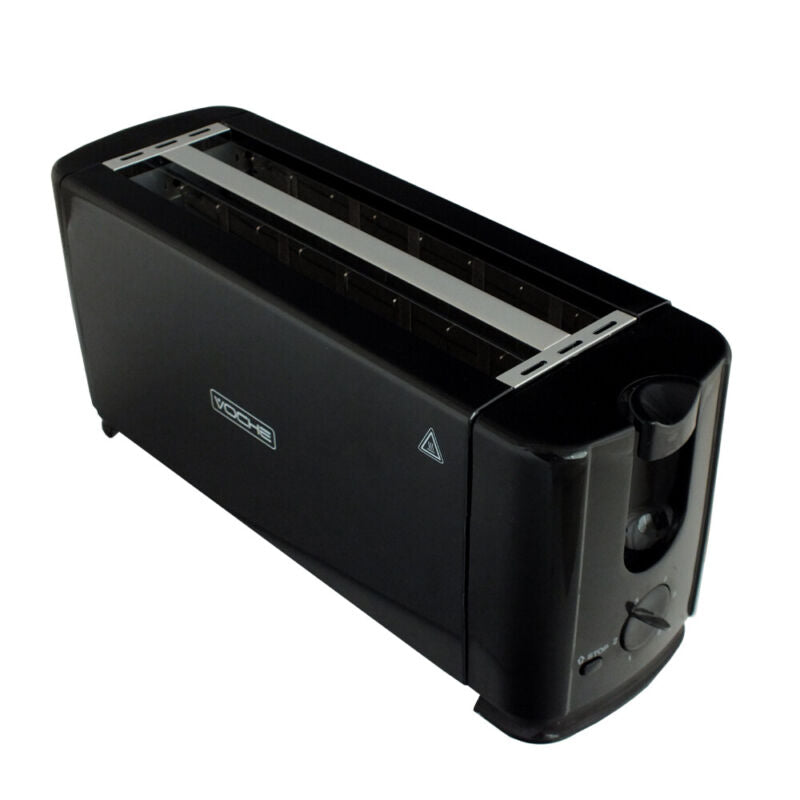 4 Slice Longslot Toaster Black 1300W with Variable Browning Control
