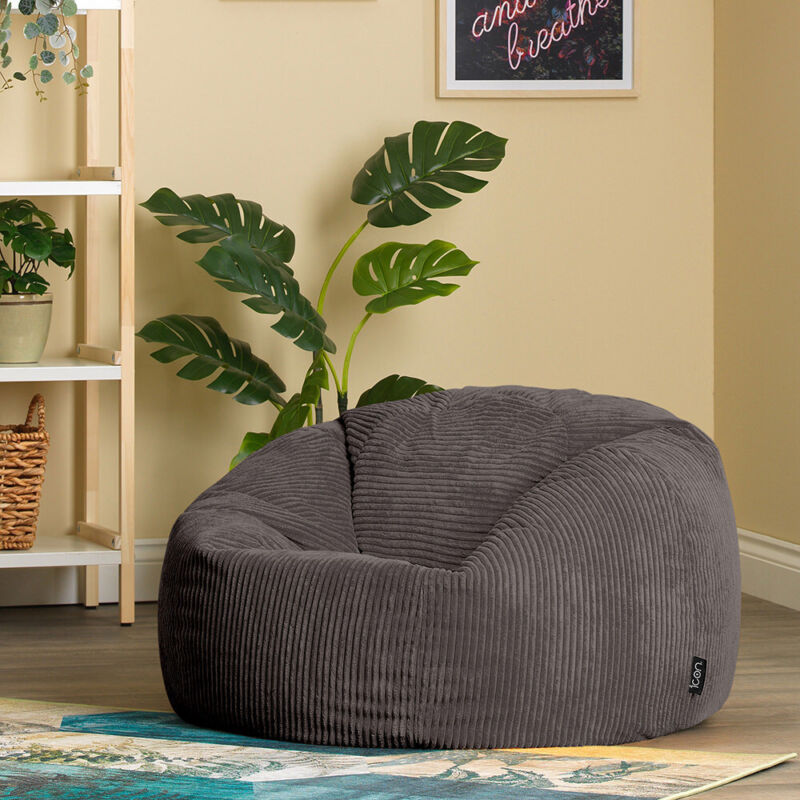 Cord Bean Bag Chair, Luxury Extra Large Classic