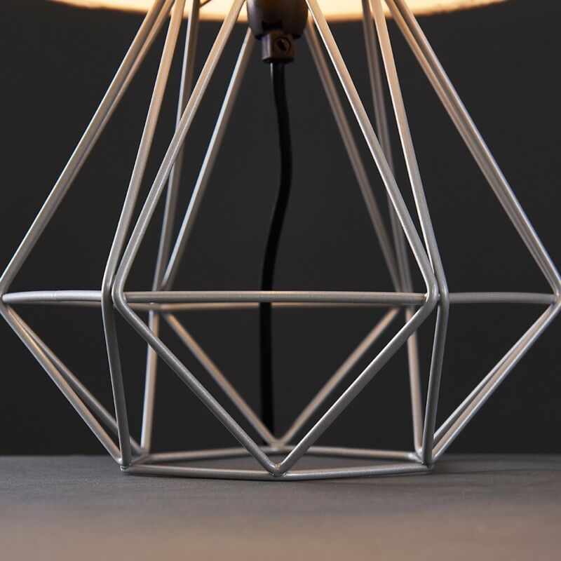 Bedside Table Lamp Industrial Metal Living Room