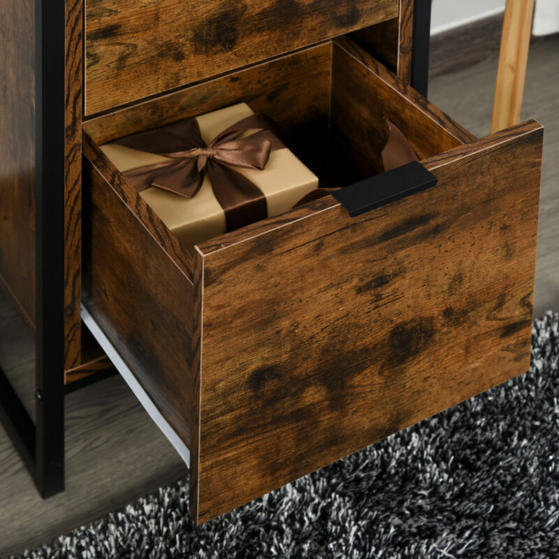 Industrial Storage Cabinet with 3 Drawers and Handles - Cints and Home