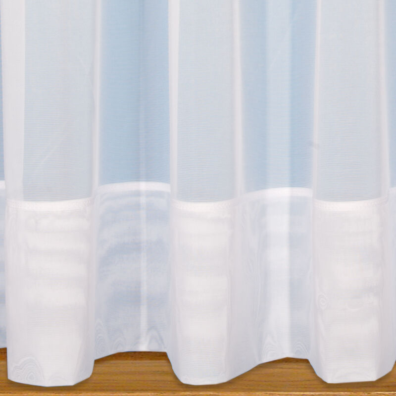 Straight Base Net Curtains With Slot Top