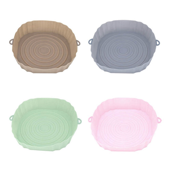 Air Fryer Oven Baking Silicone Pot Basket Tray Liners