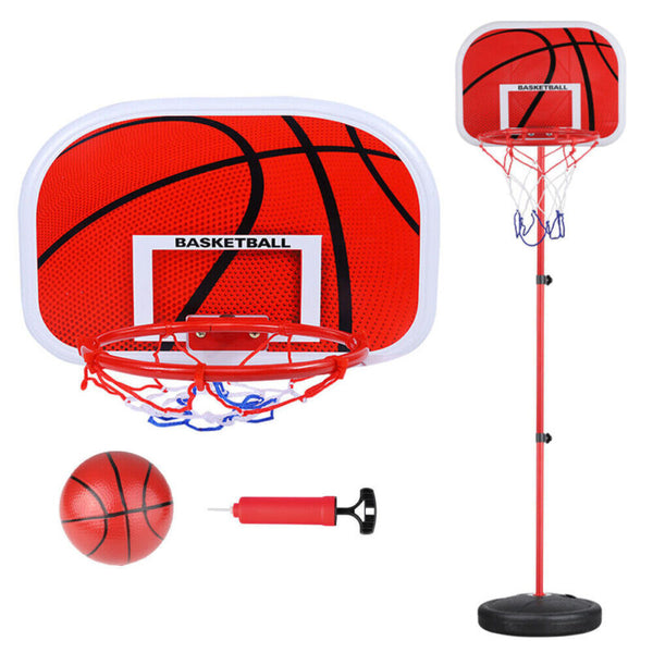 Free Standing Sport Kids Basketball Hoop Net Set Backboard Stand Children - Cints and Home