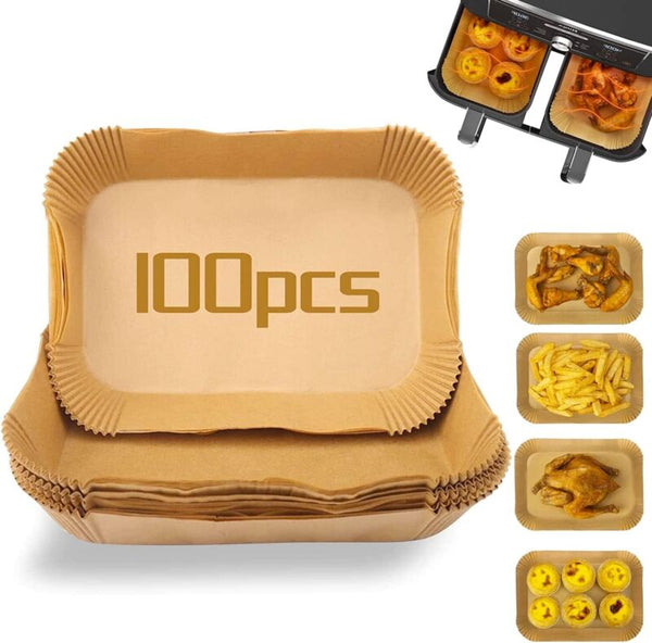 100x Disposable Air Fryer Liners for Ninja Dual