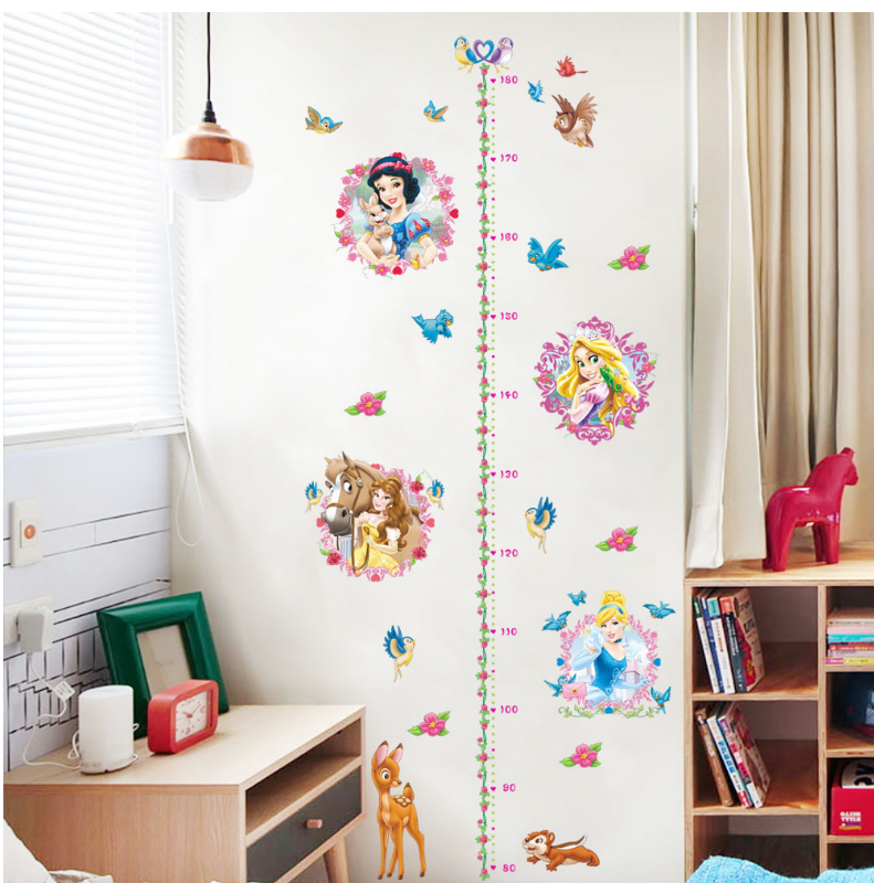 Children Wall Stickers - Princess Growth Chart - Cints and Home