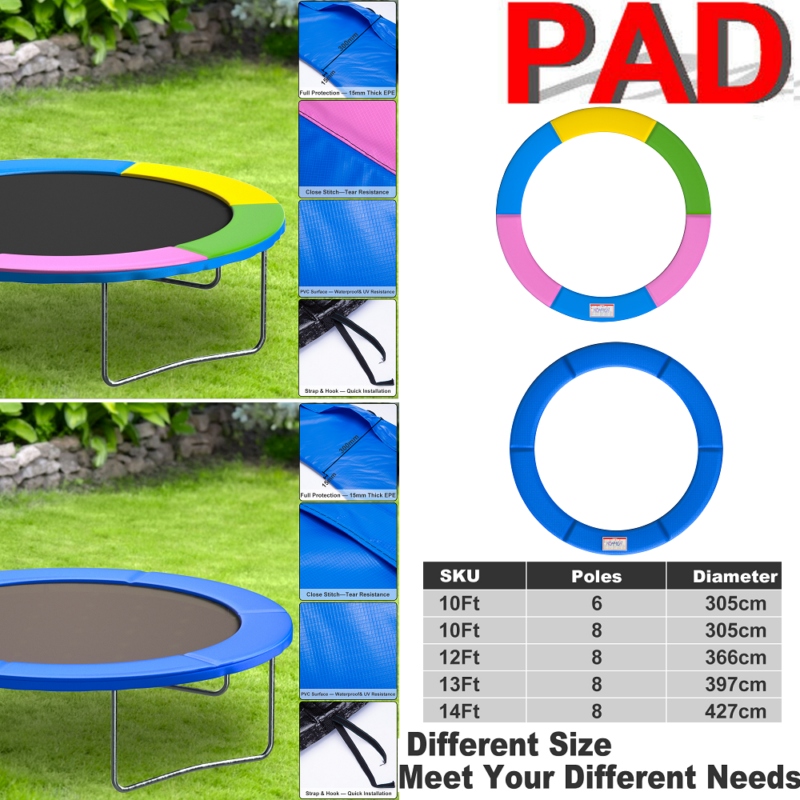 Replacement Trampoline Pad Kids Safety Spring