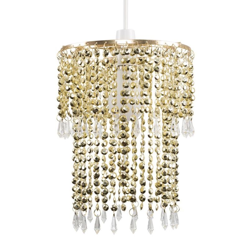 Ceiling Light Shade Pendant Lampshade Jewel Crystal Effect - Cints and Home